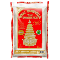 Kjøp Royal Umbrella Thai Jasmine Rice, 2kg på nett - Fodda.no Asiatiske nettbutikk