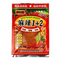 Kjøp SUHUI 1+2 Hot & Spicy Sauce (Seasoning Chili Powder), 100g på nett - Fodda.no Asiatiske nettbutikk