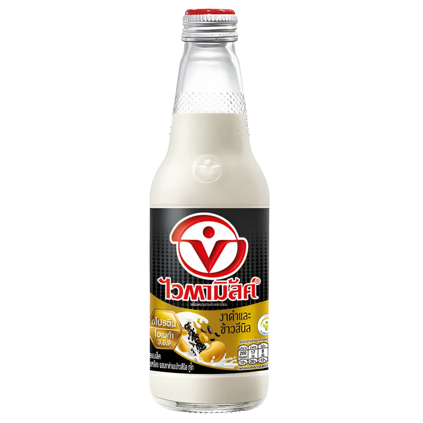 Kjøp Soy Bean Drink Double Black Sesame & Sinin Rice - Vitamilk, 300ml på nett - Fodda.no Asiatiske nettbutikk