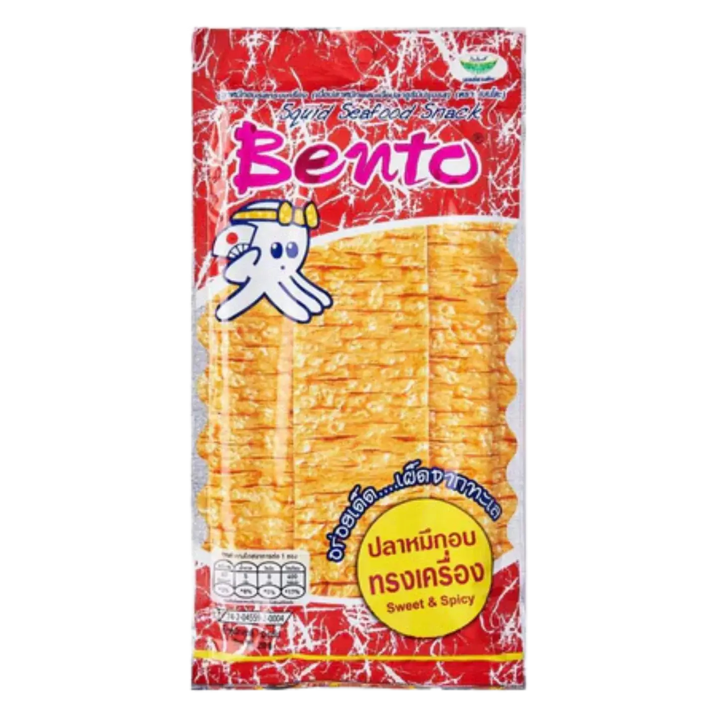 Kjøp Squid Seafood Snack Sweet & Spicy Flavor (Red) - Bento, 20g på nett - Fodda.no Asiatiske nettbutikk