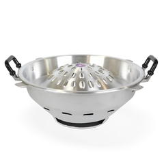 Kjøp Thai Charcoal Aluminum BBQ Grill with Dome Lid, Ø35 på nett - Fodda.no Asiatiske nettbutikk