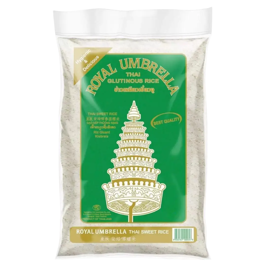 Kjøp Thai Glutinous Sticky Rice - Royal Umbrella, 2kg på nett - Fodda.no Asiatiske nettbutikk