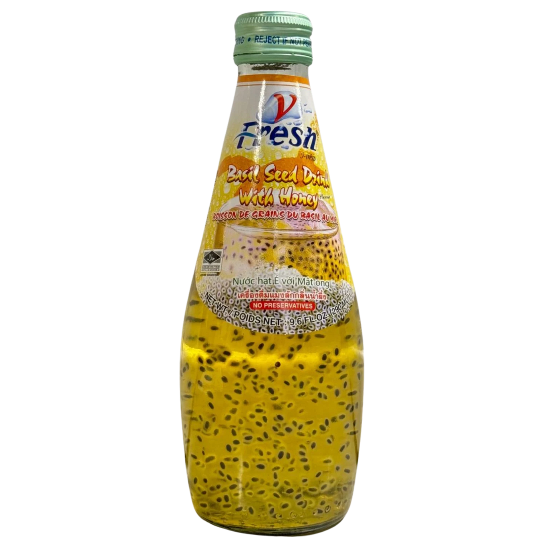 Kjøp V-Fresh Basil Seed Drink with Honey, 290ml på nett - Fodda.no Asiatiske nettbutikk