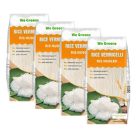 Kjøp We Greens Rice Vermicelli (เส้นขนมจีนเวียดนาม) 0,8mm, 4x375g på nett - Fodda.no Asiatiske nettbutikk