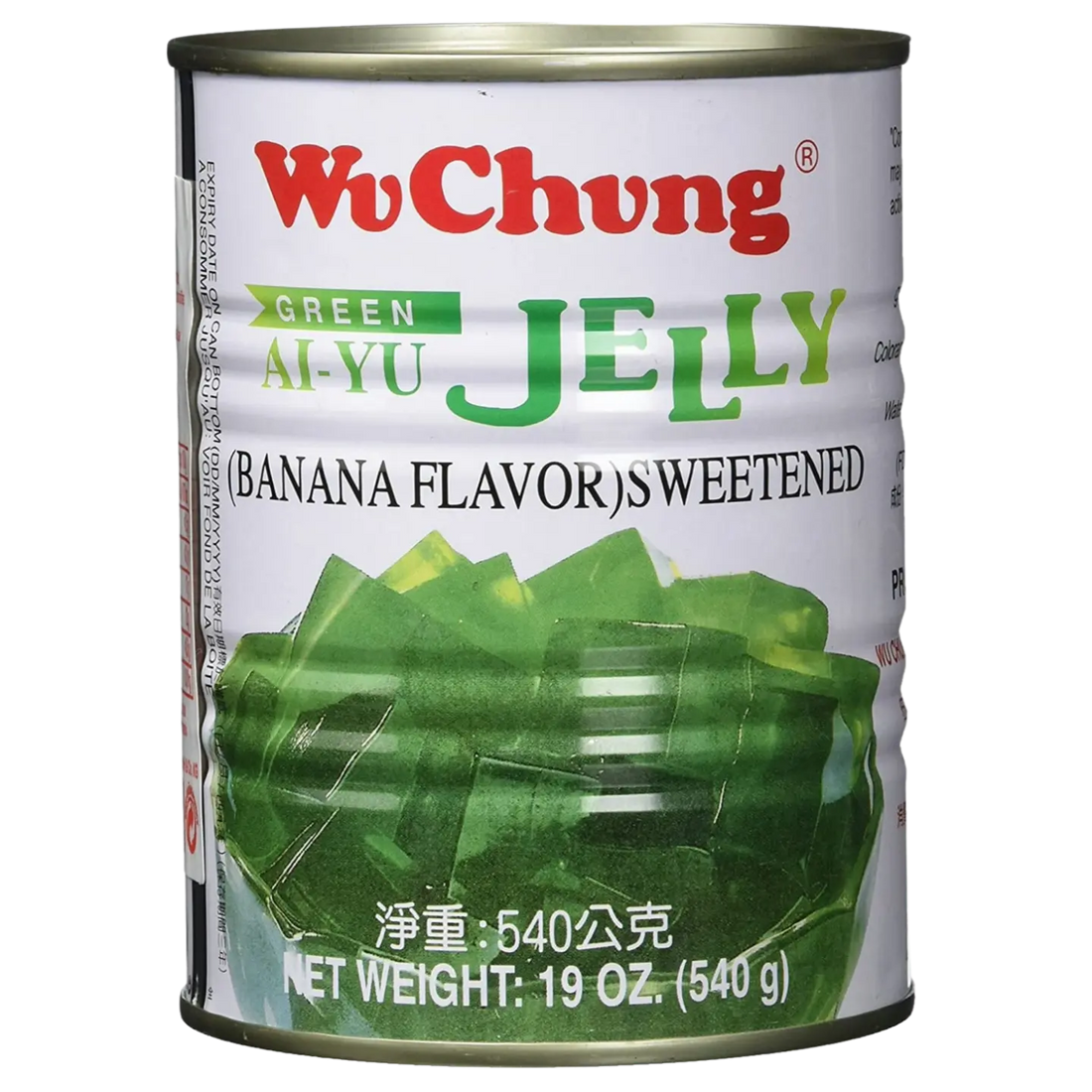 Kjøp WuChung Grønn Ai-Yu Gelé med Banansmak (Søtet), 540g på nett - Fodda.no Asiatiske nettbutikk