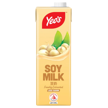 Kjøp Yeo's Soy Bean Milk Drink (Less Sugar), 1L på nett - Fodda.no Asiatiske nettbutikk