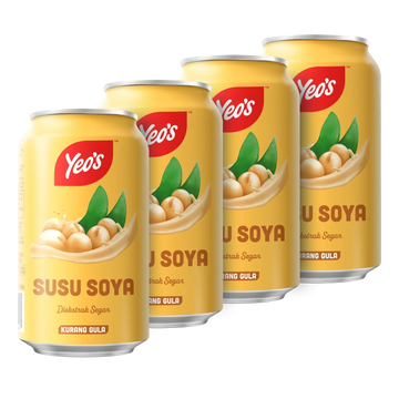 Kjøp Yeo's Soya Bean Milk Drink, 4x300ml på nett - Fodda.no Asiatiske nettbutikk