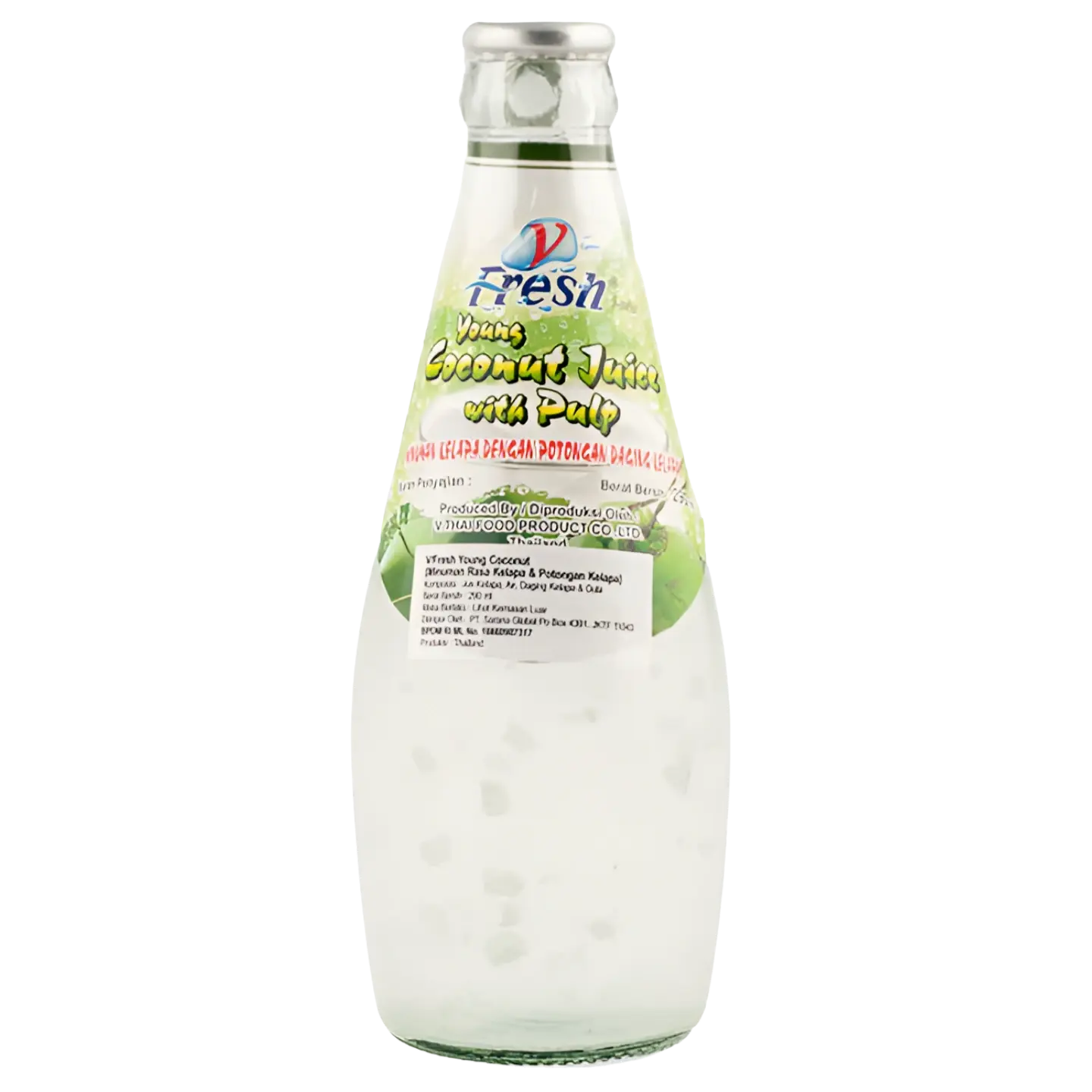 Kjøp Young Coconut Drink with Pulp - V-Fresh, 290ml på nett - Fodda.no Asiatiske nettbutikk