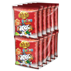 Kjøp YumYum Changnoi BBQ Flavour Noodle Snack, 12x20g (240g) på nett - Fodda.no Asiatiske nettbutikk