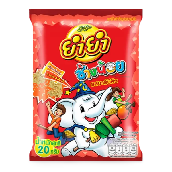 Kjøp YumYum Changnoi BBQ Flavour Noodle Snack, 12x20g (240g) på nett - Fodda.no Asiatiske nettbutikk