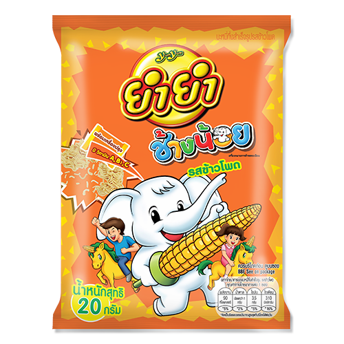 Kjøp YumYum Changnoi Corn Flavour Noodle Snack, 12x20g (240g) på nett - Fodda.no Asiatiske nettbutikk