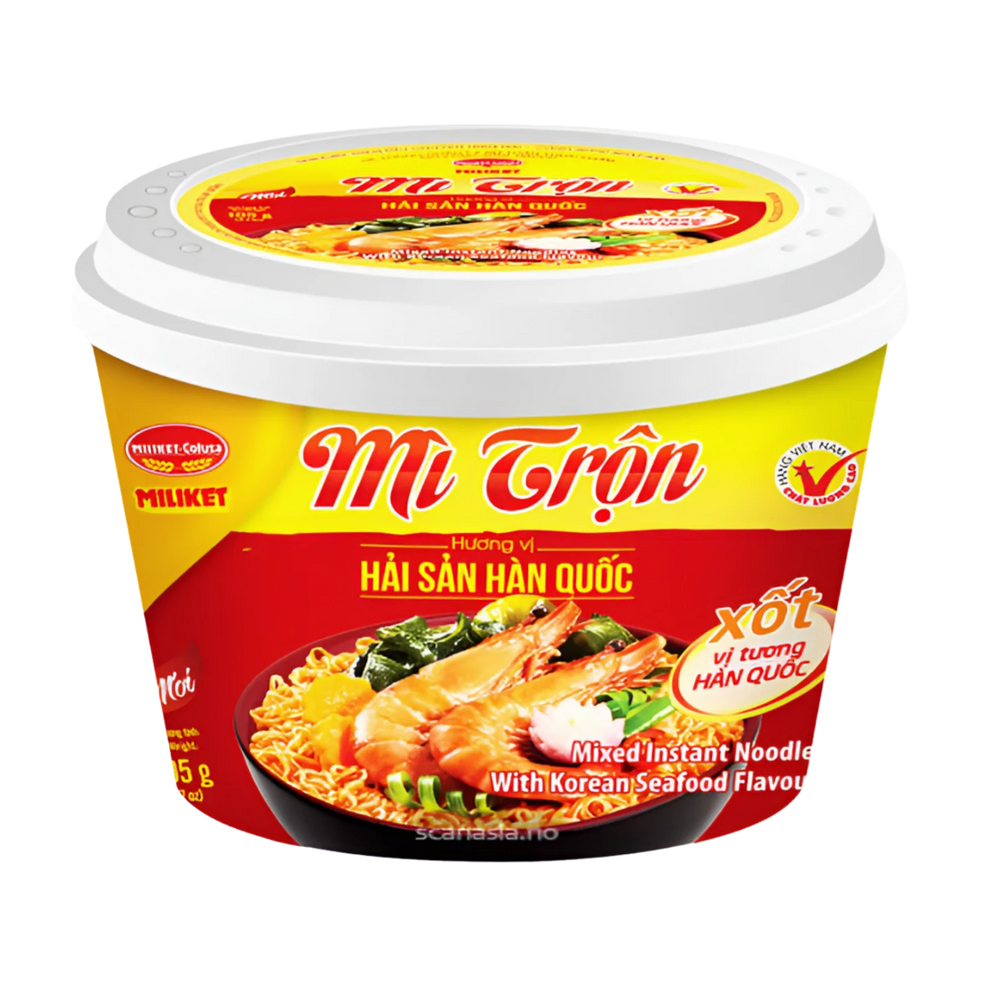 Kjøp Mixed Instant Noodles Bowl with Korean Seafood Flavor - Miliket, 105g - Fodda.no Asiatisk Nettbutikk - Rask levering i hele Norge