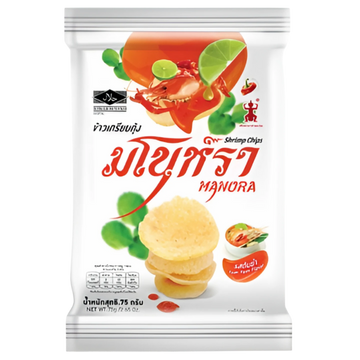 Kjøp Shrimp Chips Tom Yum Flavour - Manora, 75g - Fodda.no Asiatisk Nettbutikk - Rask levering i hele Norge