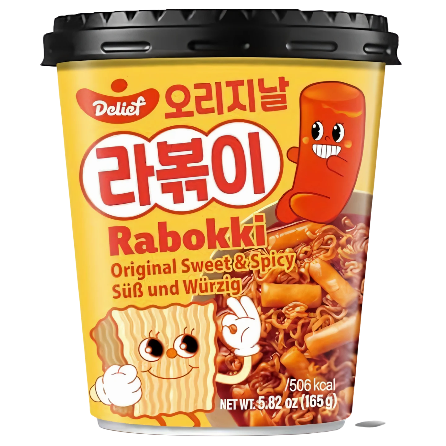 Kjøp Rabokki Original Sweet & Spicy Cup - Delief, 165g - Fodda.no Asiatisk Nettbutikk - Rask levering i hele Norge