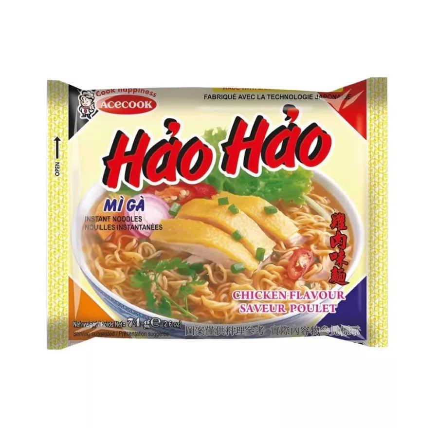 Kjøp Hao Hao Chicken Flavour Instant Noodle, 74g -  Fodda.no.