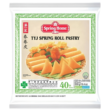 Kjøp TYJ Spring Roll Pastry - Spring Home, 550g - Fodda.no Asiatisk Nettbutikk - Rask levering i hele Norge