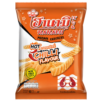 Kjøp Prawn Cracker Hot Chilli Flavour - Hanami, 52g - Fodda.no Asiatisk Nettbutikk - Rask levering i hele Norge