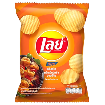 Kjøp Lay’s Rock Potato Chips Extra BBQ Flavor, 48g - Fodda.no Asiatisk Nettbutikk - Rask levering i hele Norge