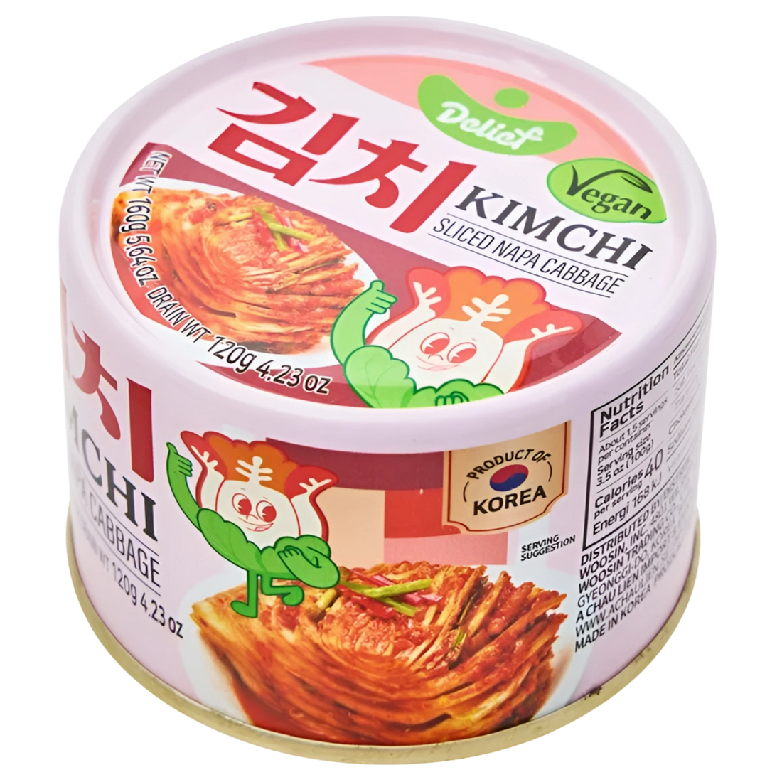 Kjøp Koreansk Kimchi av Hakket Kinakål - Delief, 4x120g på nett - Fodda.no Asiatisk Nettbutikk - Rask levering i hele Norge