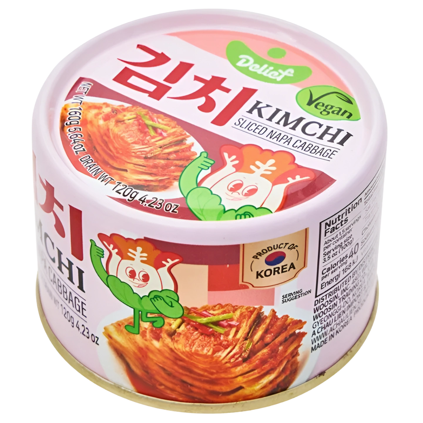 Kjøp Koreansk Kimchi av Hakket Kinakål - Delief, 4x120g på nett - Fodda.no Asiatisk Nettbutikk - Rask levering i hele Norge