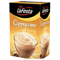 Kjøp LaFesta Cappuccino Café Vanilla Instant Drink 10-Sachets, 125g på nett - Fodda.no Asiatisk Nettbutikk - Rask levering i hele Norge