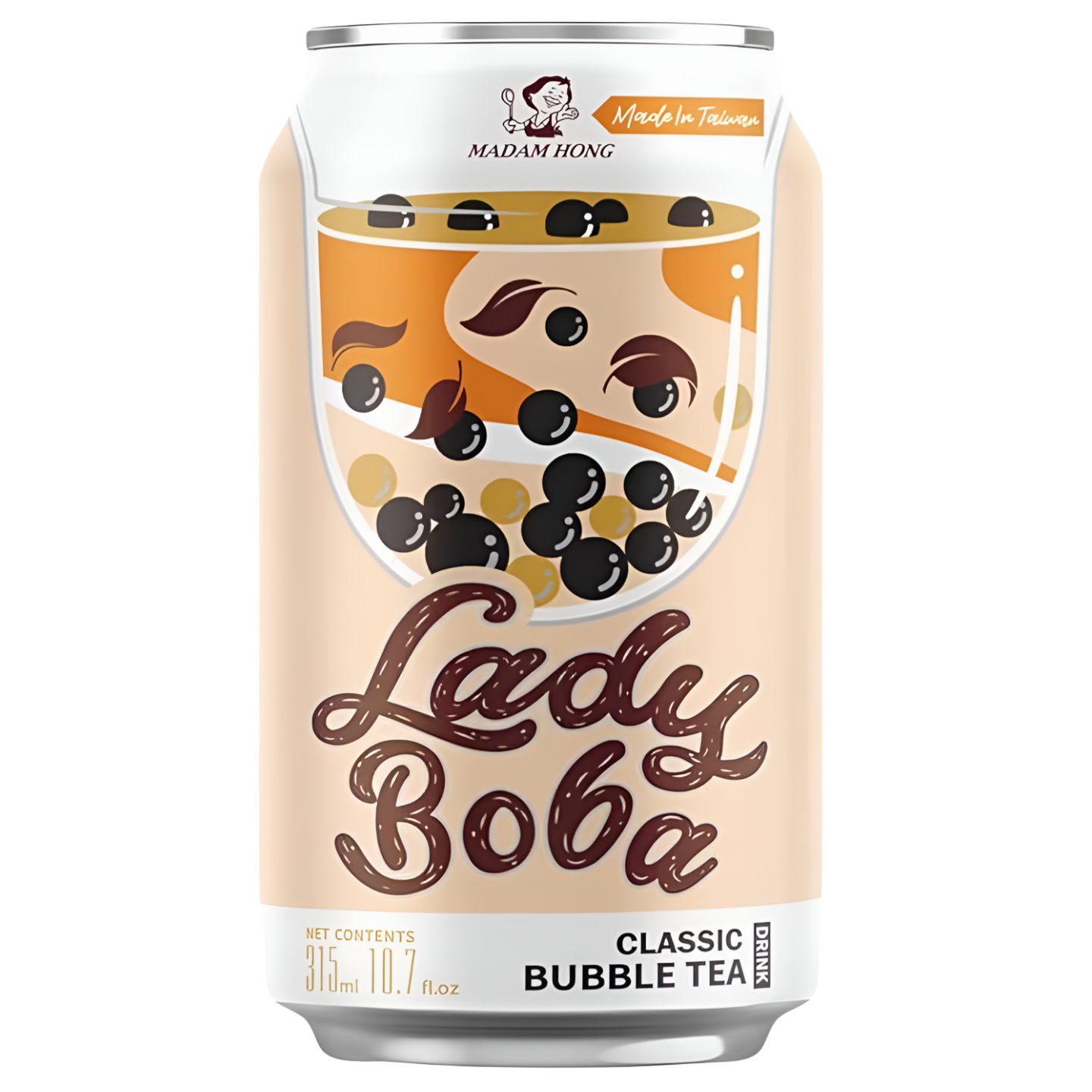 Kjøp Lady Boba Classic Bubble Tea Drink, 315ml på nett - Fodda.no Asiatisk Nettbutikk - Rask levering i hele Norge