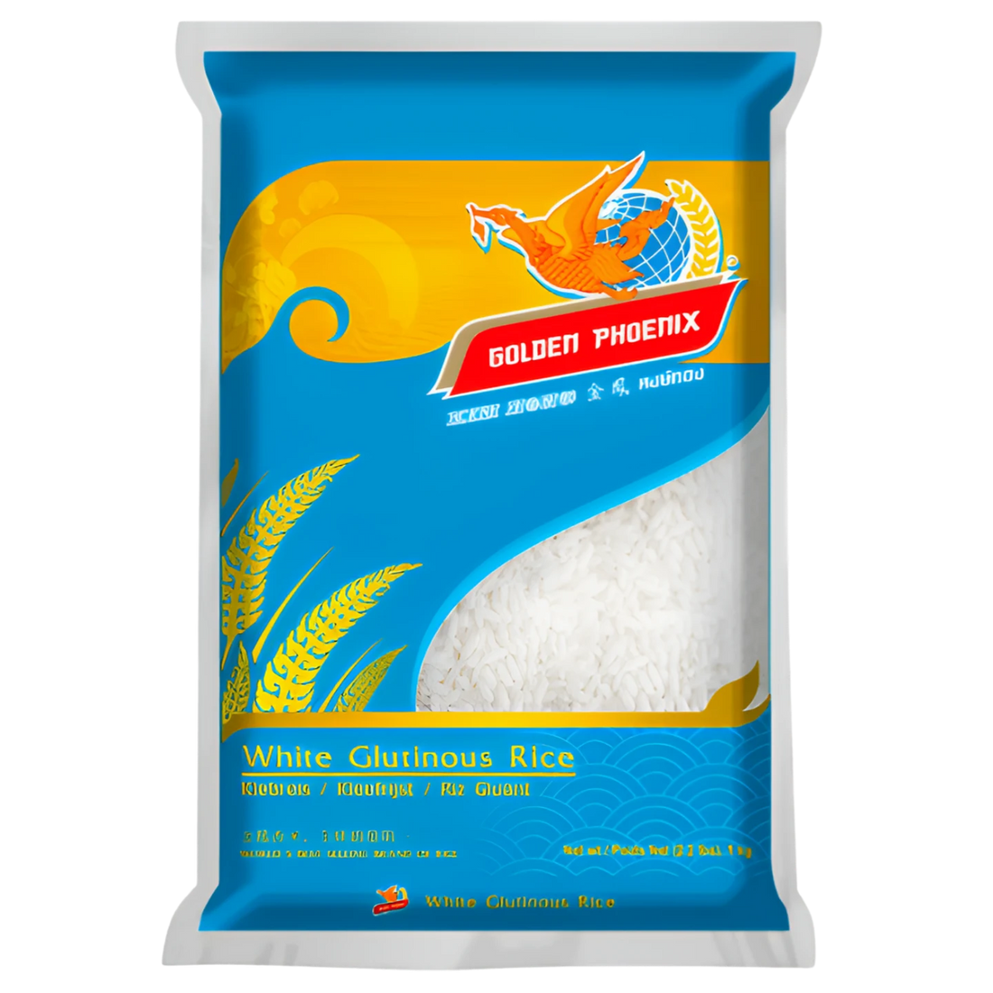 Kjøp Thai White Glutinous Sticky Rice - Golden Phoenix, 1kg - Fodda.no Asiatisk Nettbutikk - Rask levering i hele Norge