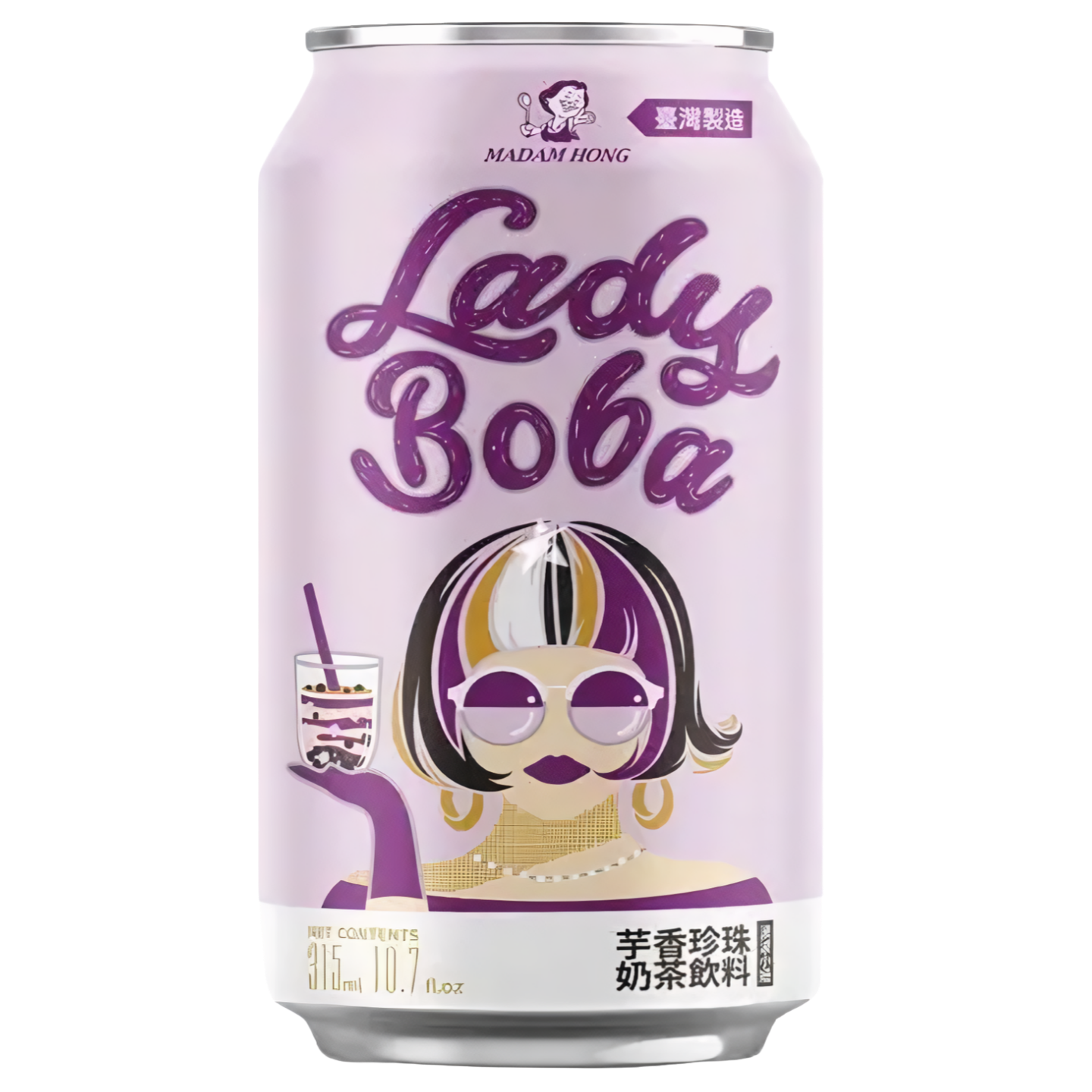 Kjøp Lady Boba Taro Bubble Tea Drink, 315ml på nett - Fodda.no Asiatisk Nettbutikk - Rask levering i hele Norge