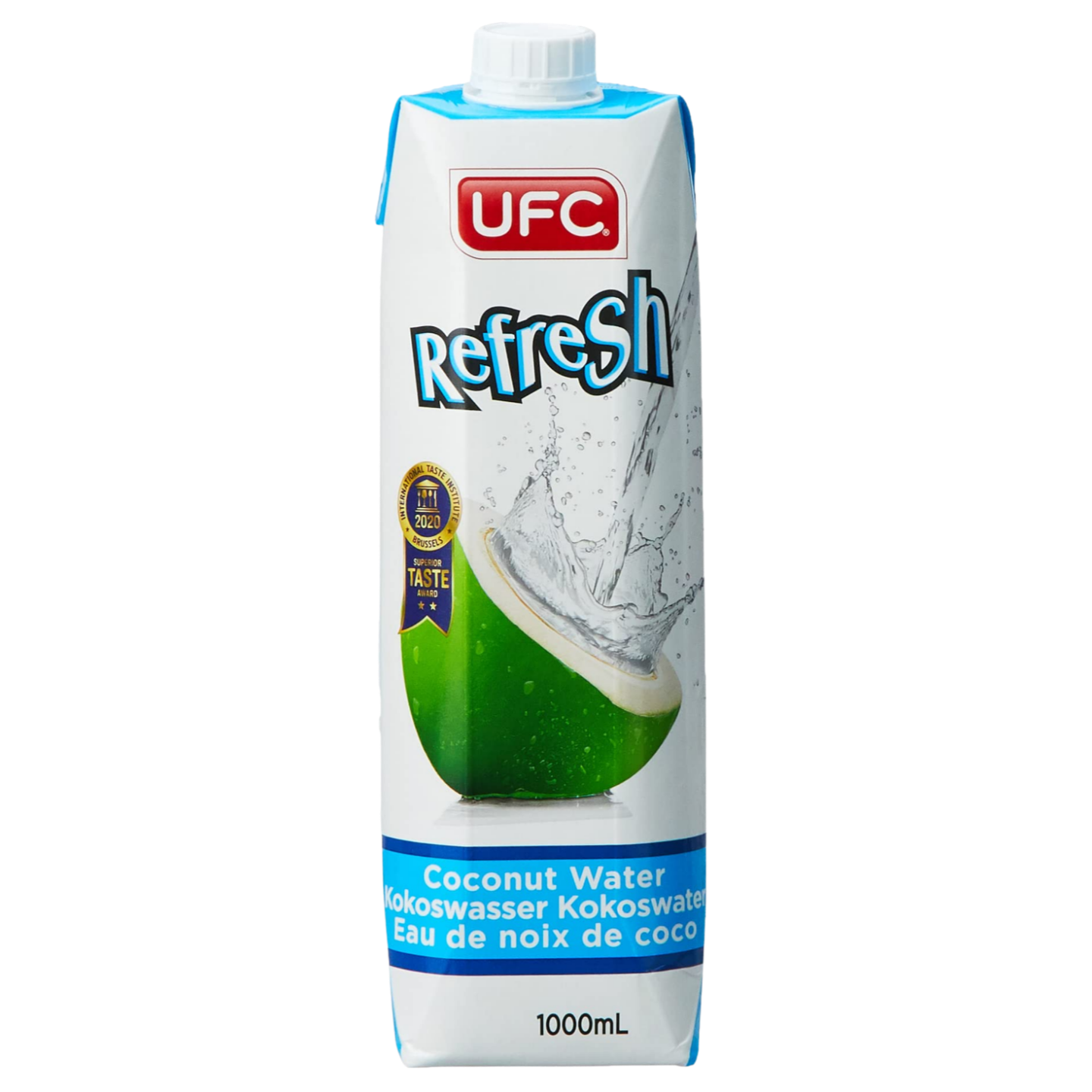 Kjøp 100% Pure Coconut Water Drink - UFC, 1000ml - Fodda.no Asiatisk Nettbutikk - Rask levering i hele Norge