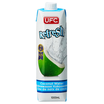 Kjøp 100% Pure Coconut Water Drink - UFC, 1000ml - Fodda.no Asiatisk Nettbutikk - Rask levering i hele Norge