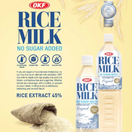 Kjøp Rice Milk - OKF, 500ml - Fodda.no Asiatisk Nettbutikk - Rask levering i hele Norge