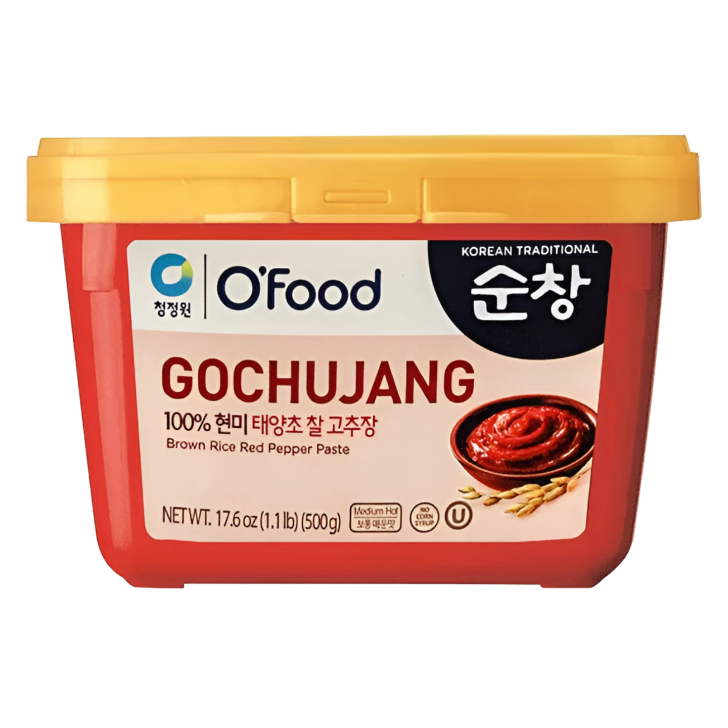 Kjøp Korean Gochujang Brown Rice Red Pepper Paste - O'Food, 500g (Copy) på nett - Fodda.no Asiatisk Nettbutikk - Rask levering i hele Norge