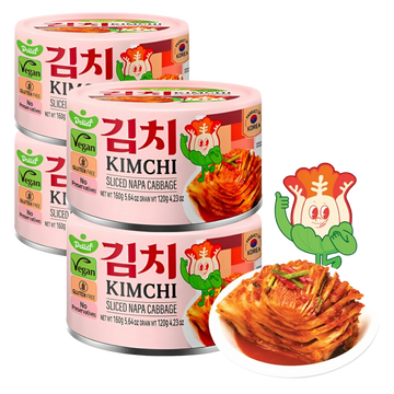 Kjøp Koreansk Kimchi av Hakket Kinakål - Delief, 4x120g på nett - Fodda.no Asiatisk Nettbutikk - Rask levering i hele Norge